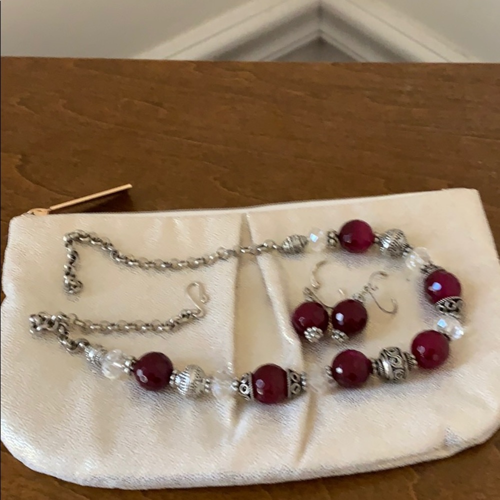 Necklace and earrings